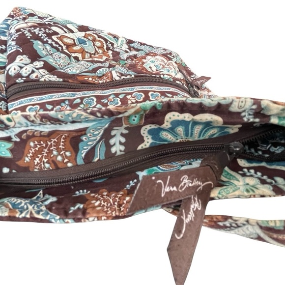 Vera Bradley Crossbody Bag Purse Floral Quilted Front Zip Pocket - Picture 4 of 4